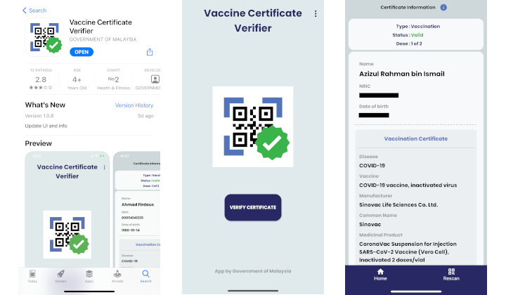 vaccine certificate verifier