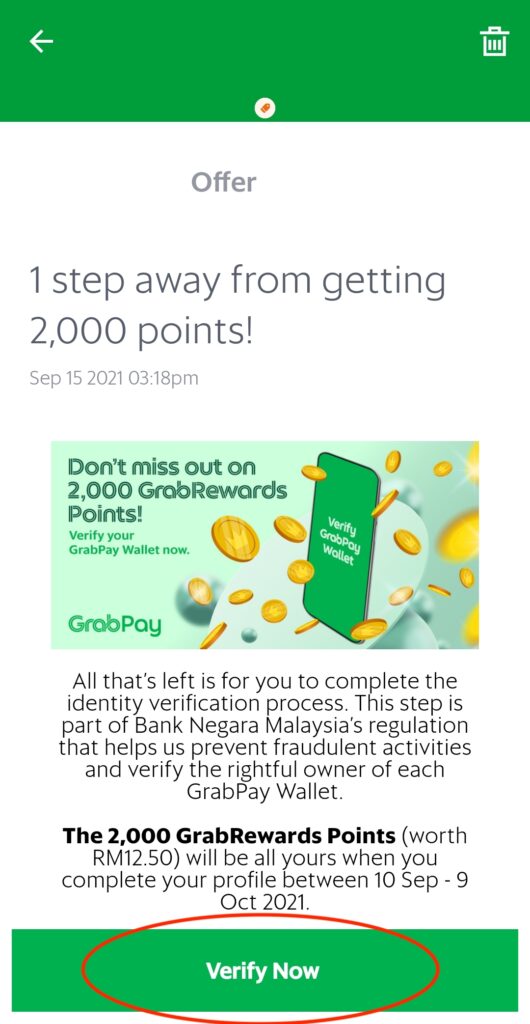 Redeem FREE 2,000 GrabReward Points