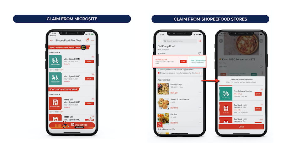 shopee food claim vouchers