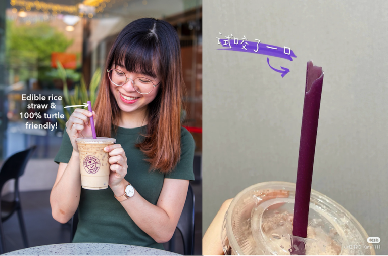 Edible Rice Straws From The Coffee Bean & Tea Leaf!