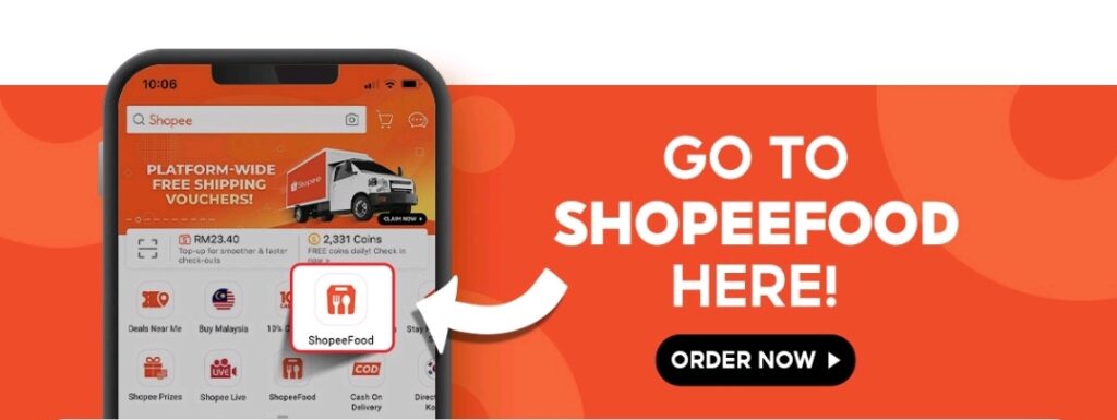 ShopeeFood in app