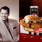 P. Ramlee and KFC burger P.Ramlee