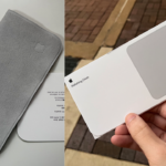 buyer holding Apple Polishing Cloth