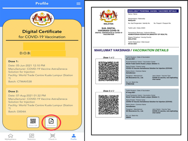 How To Download & Print Covid-19 Vaccine Certificate On MySejahtera