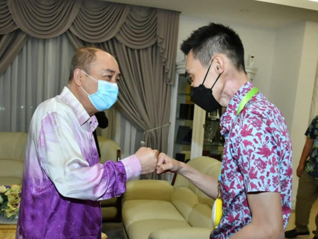 Lee Chong Wei and CM YAB Datuk Seri Panglima Haji