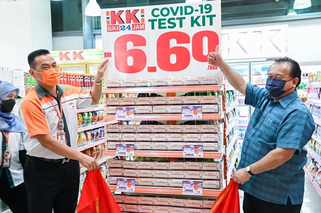 COVID-19 Self-Test Kits selling at kk mart for RM6.6