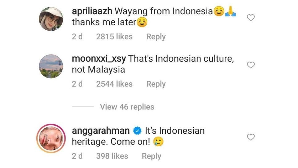 adidas wayang kulit comments