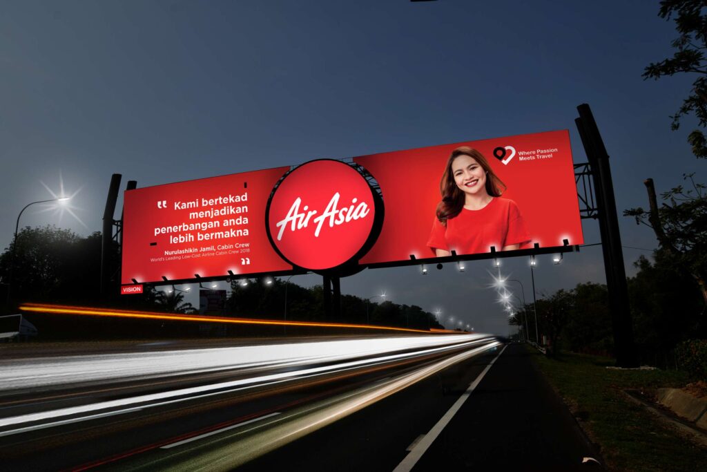 Seni Jaya airasia Gantry billboard