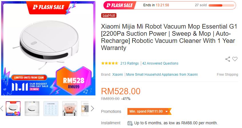 11.11, lazada