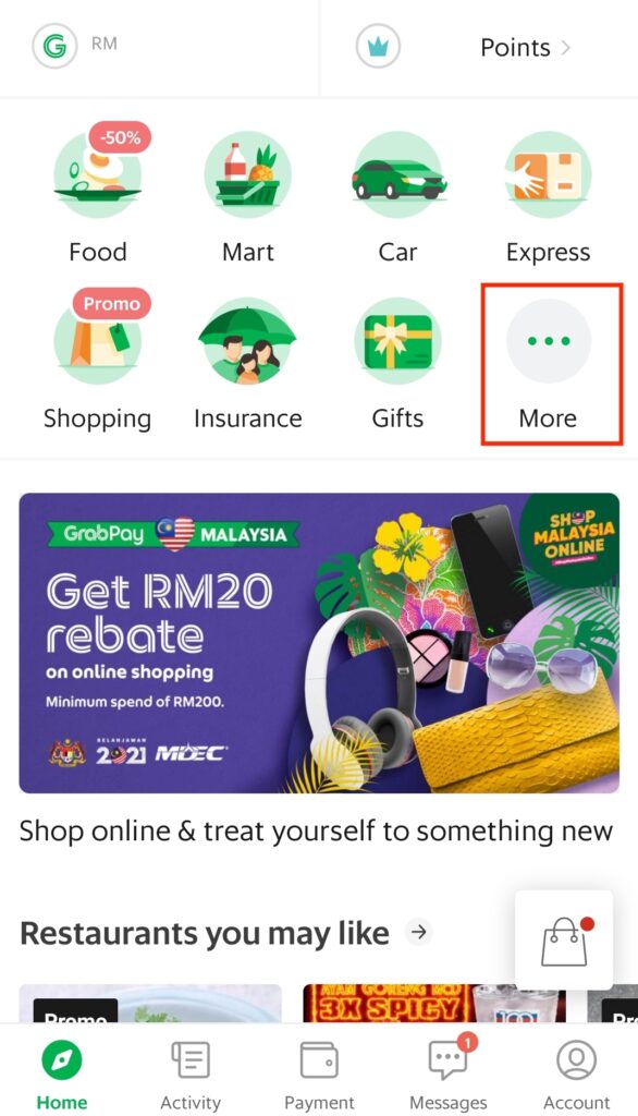 grab app features