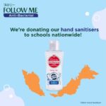 Follow me free hand sanitisers