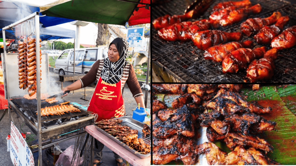 Ayam bakar, ayam percik and ayam golek