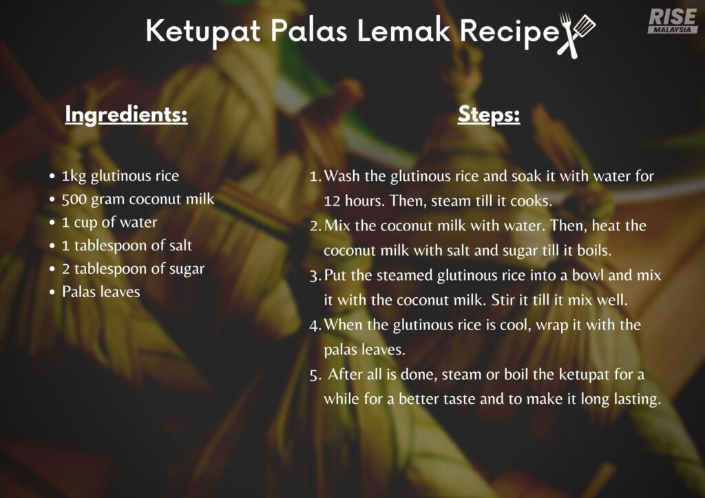 Ketupat palas lemak recipe