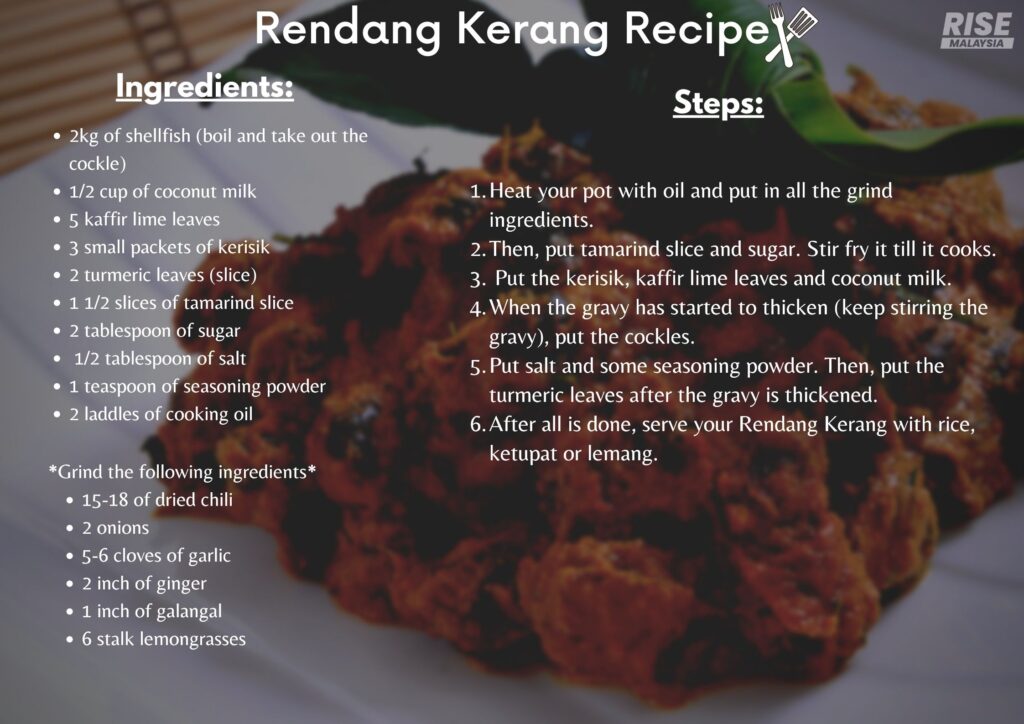 rendang kerang recipe