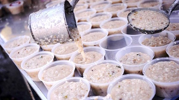 Bubur lambuk sharing is one of Ramadan traditions in Malaysia