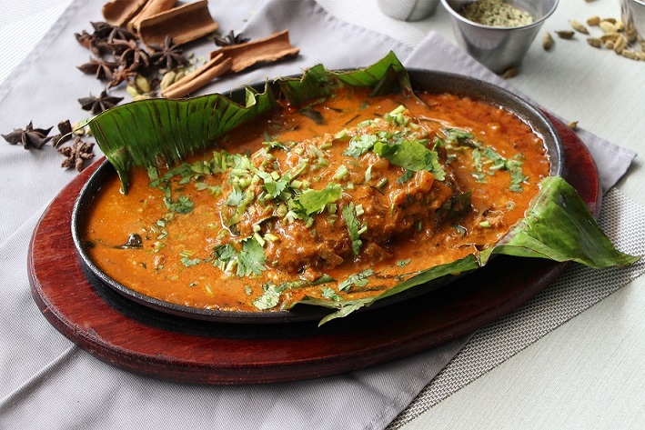 Kerala Style Fish in Banana Leaf