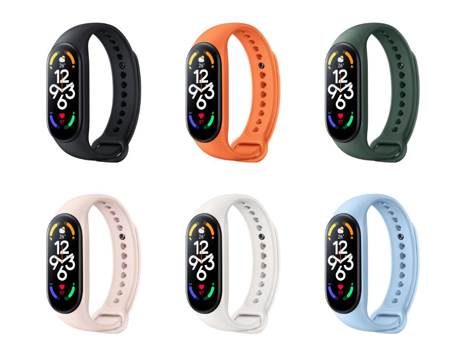 Step Up Your Game with Xiaomi Smart Band 7 six colours
