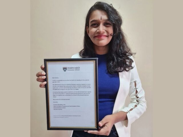 Heerraa Ravindran - Reipient of Harvard's Dean's List