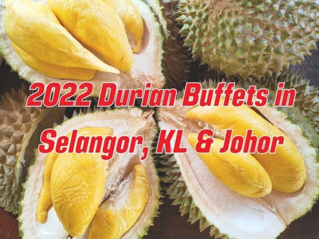 2022 durian bufffets in Selangor, KL and Johor