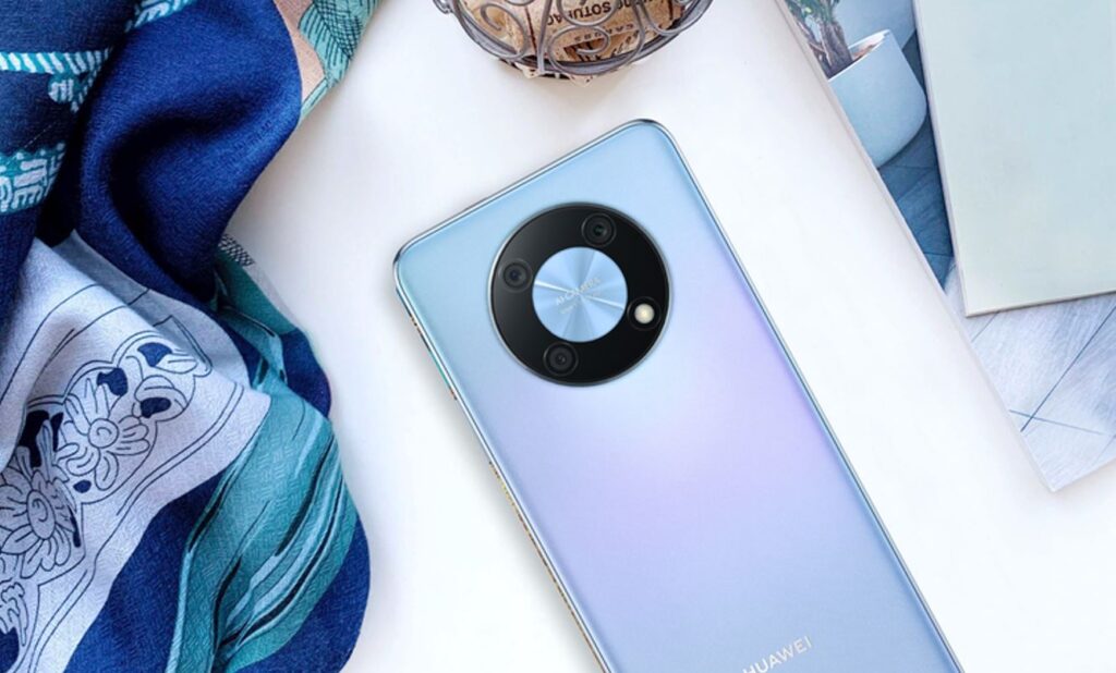 HUAWEI nova Y90 body and design in Crystal Blue