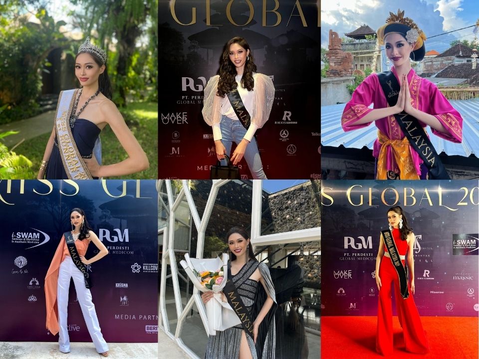 21-year-old Malaysian model Sandra Lim, recently crowned as the first runner-up in the Miss Global 2022 beauty pageant in Bali, Indonesia.