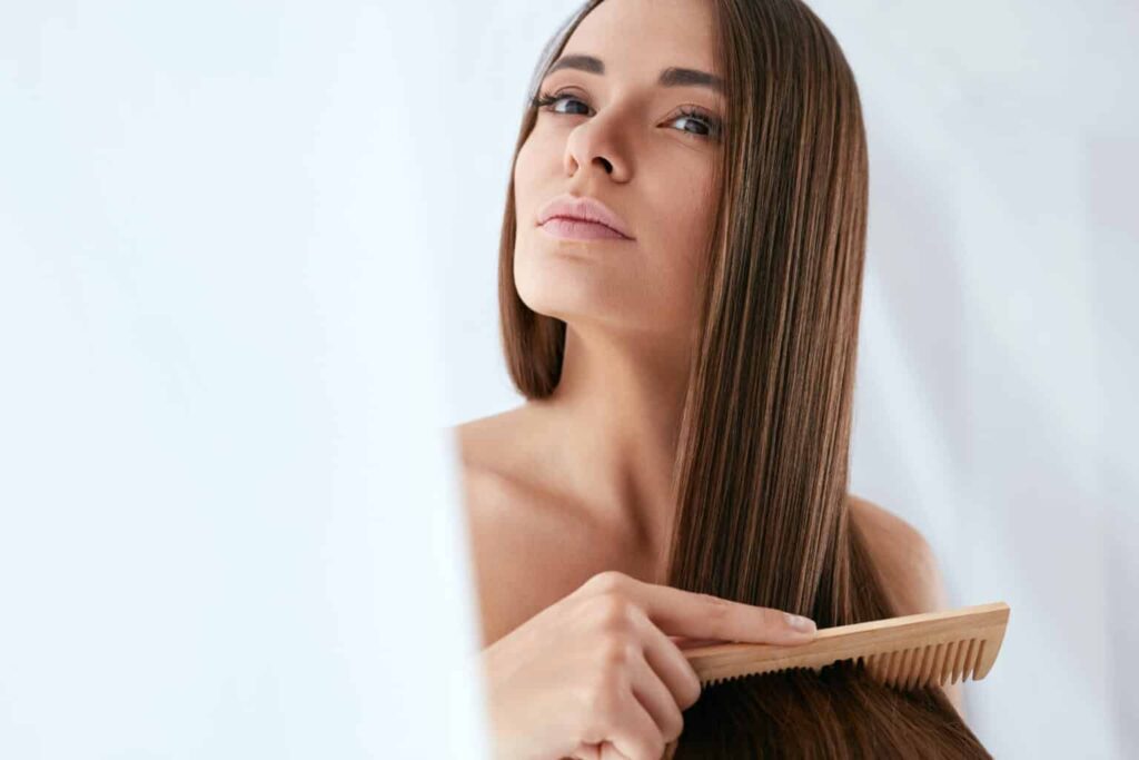 Coconut oil for hair moisturization