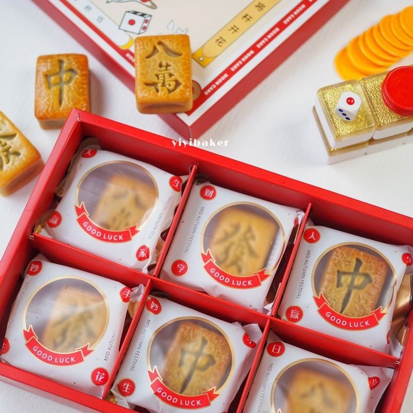 Mahjong Series Tradisional Mooncake Gift Box