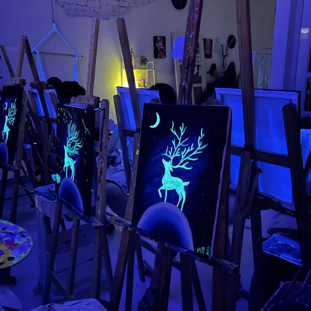 The Weekend Workshop, Painting In The Dark