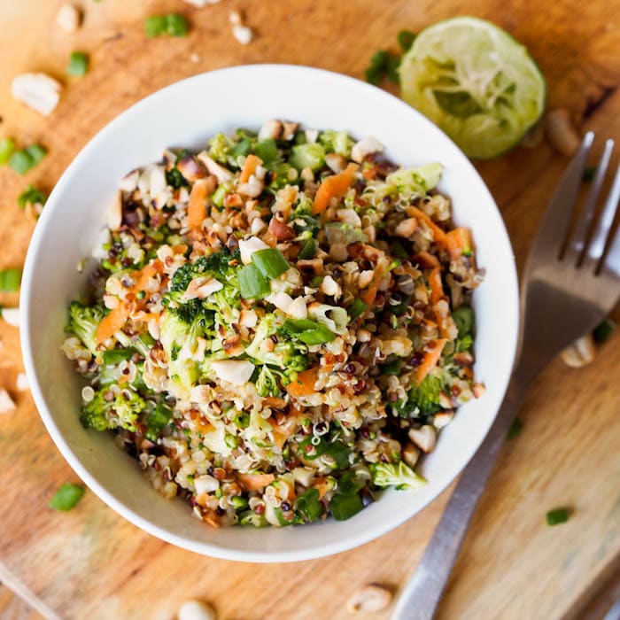 Gluten-free is one of the health benefits of quinoa.