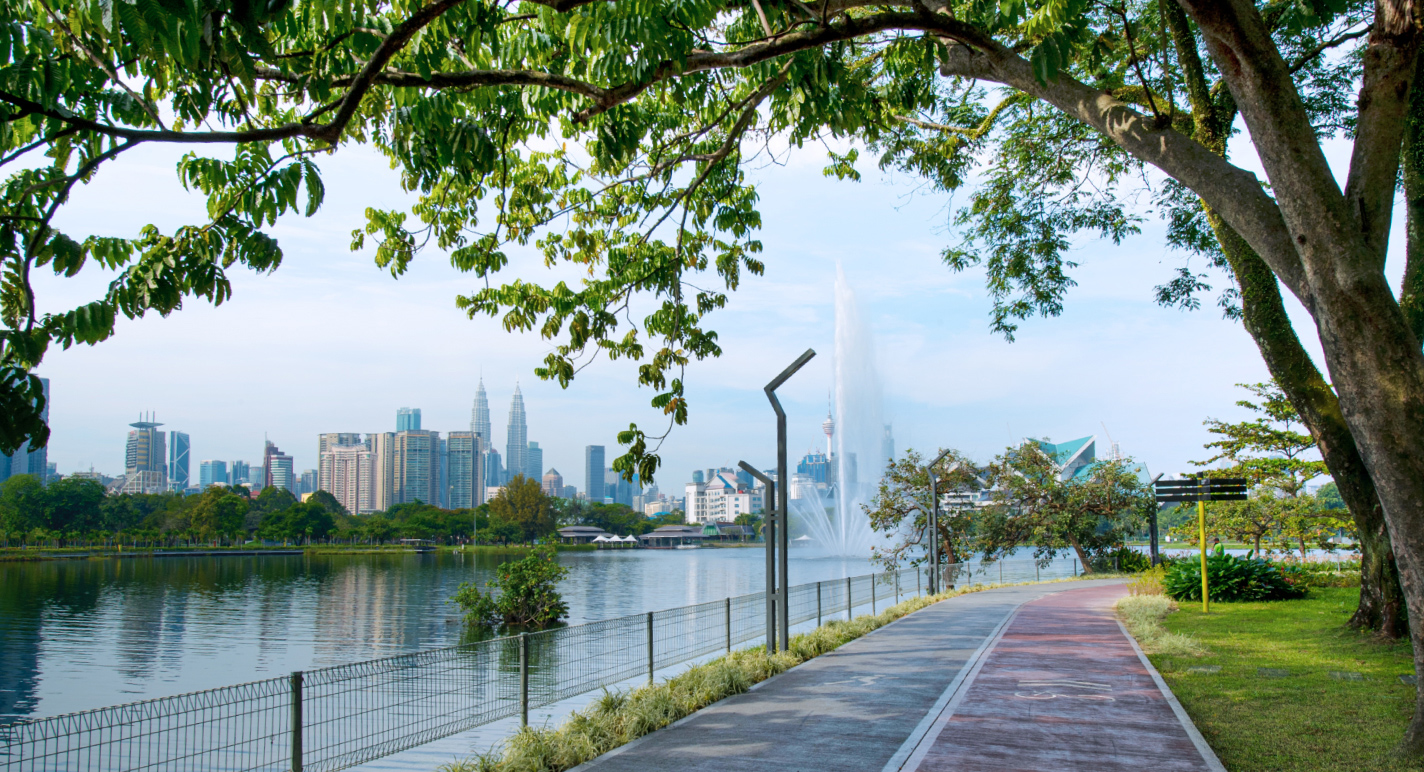 titiwangsa lake garden park in klang valley