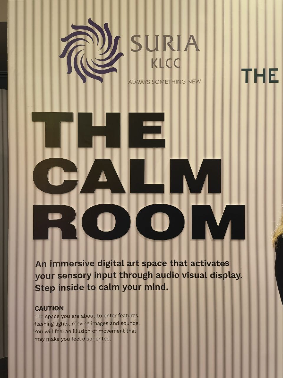 The Calm Room at SAFE SPACE @ suria klcc