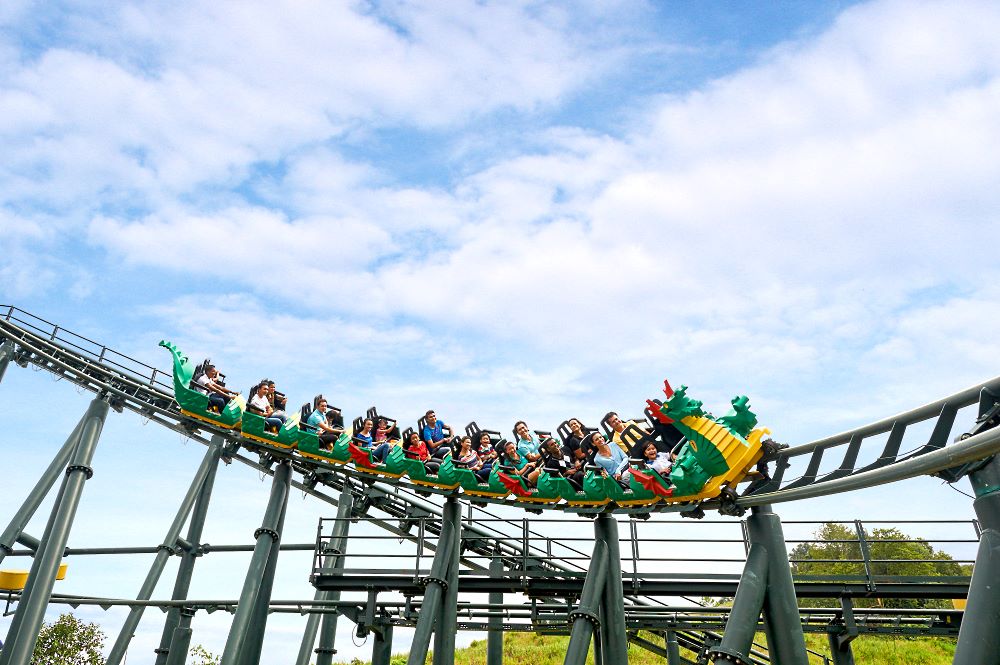 the dragon ride, legoland malaysia rides