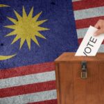 Malaysia elections/PRU Malaysia/GE 15 with a voting box graphic
