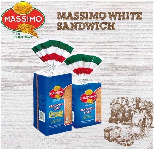 Massimo White Sandwich comes with two sizes and two prices