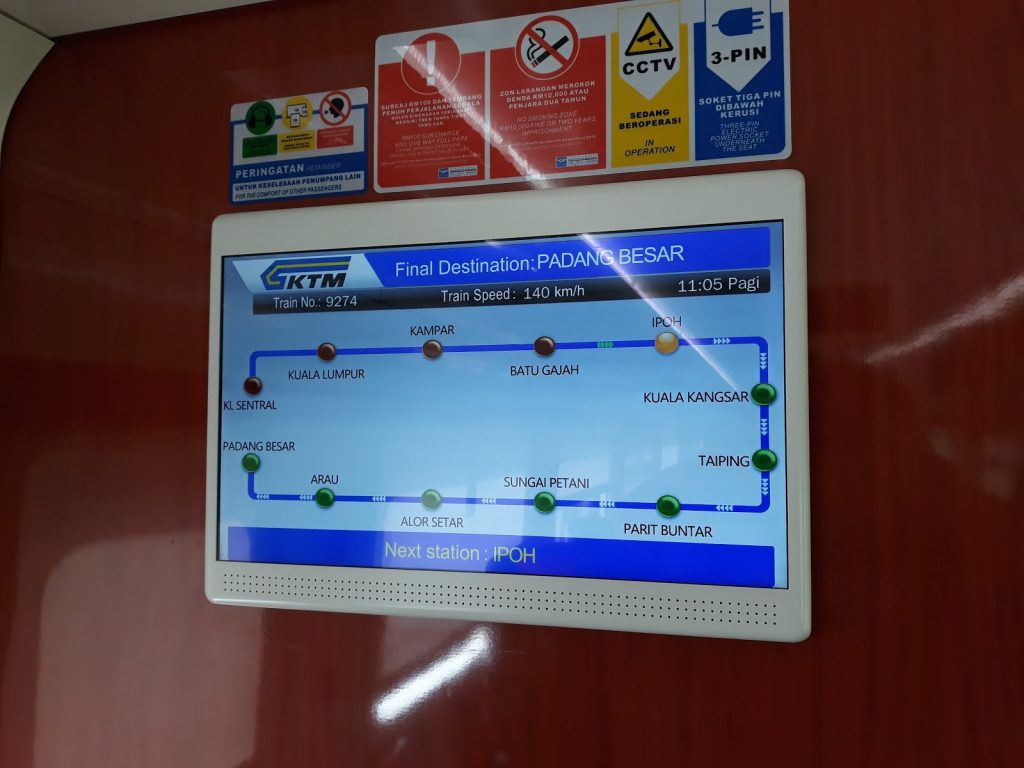 information display in ets business class