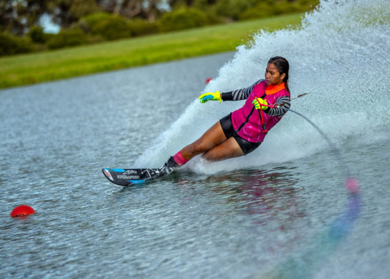 Malaysian waterskier