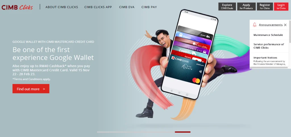 Google Wallet and CIMB Cashback Campaign