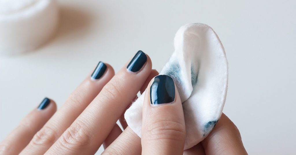 remove indelible ink with nail polish remover