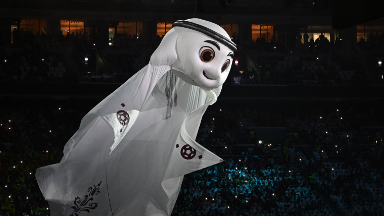 Laeeb , the official mascot of the 2022 FIFA World Cup