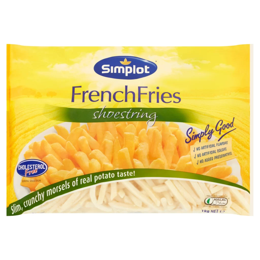 simplot French fries shoestring - fast food dupes in Malaysia