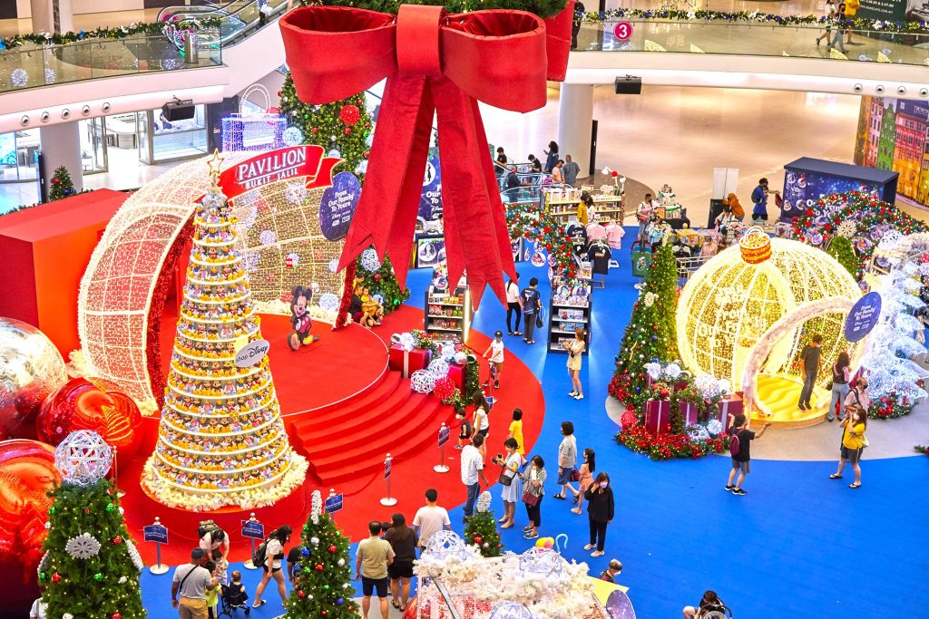 christmas in Malaysia malls - pavilion Bukit jail