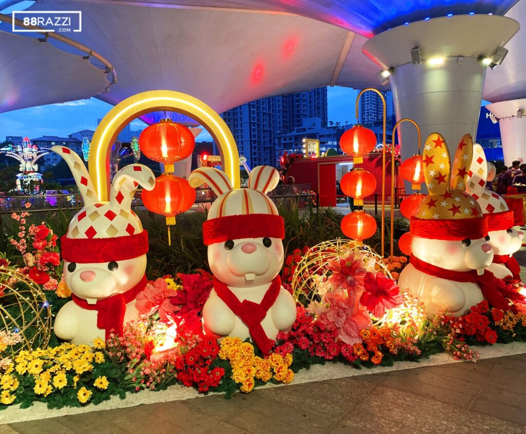 CNY decorations in Malaysia malls