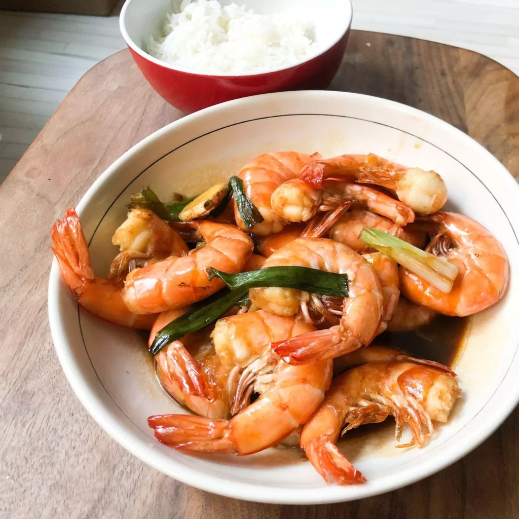 shrimps - Chinese new year traditional foods