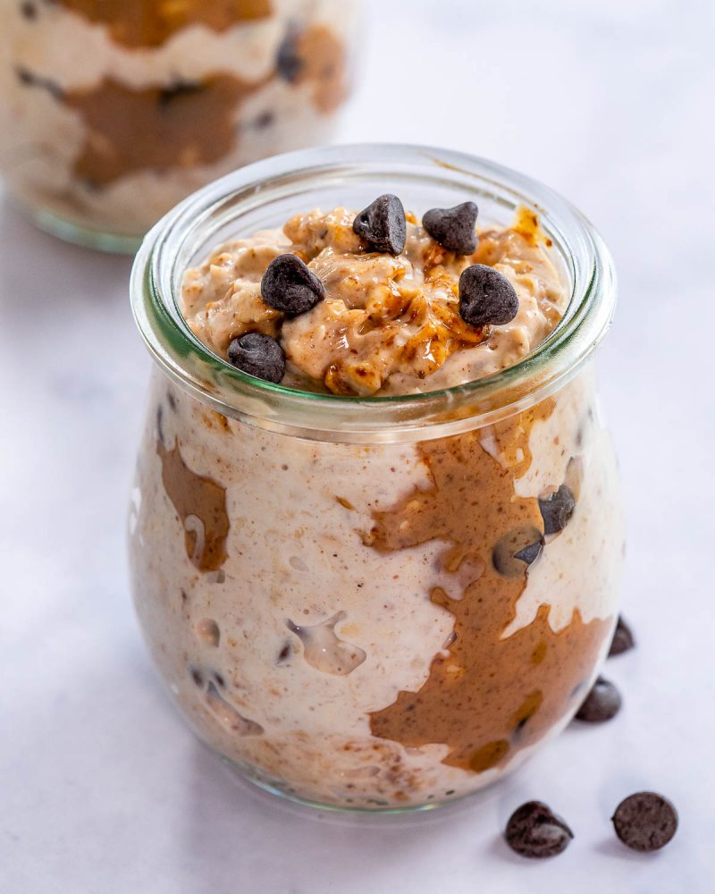 Chocolate Chip Cookie Dough Overnight Oats 