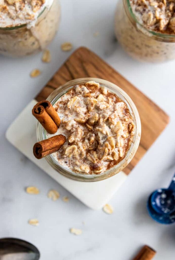 Cinnamon-Roll-Overnight-Oats - sahur menu