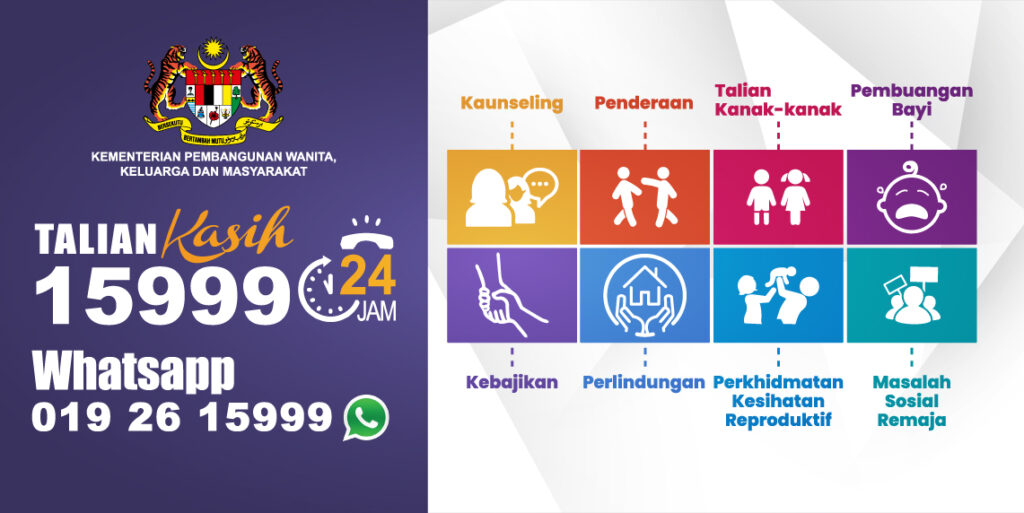 mental health hotline malaysia-Talian Kasih 15999