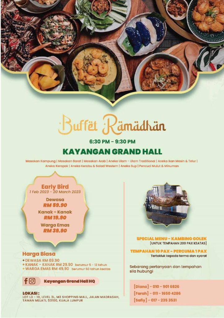 Ramadhan Buffet in Kayangan Grand Hall