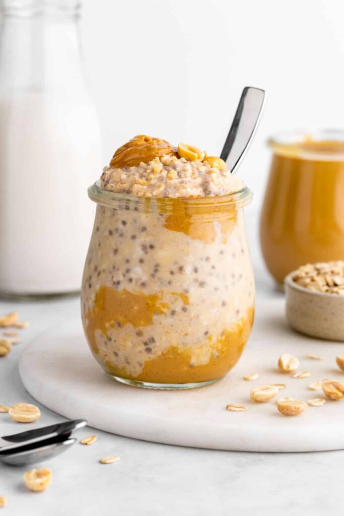 peanut-butter-overnight-oats- - sahur menu