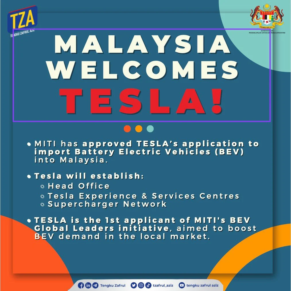 Tesla car malaysia