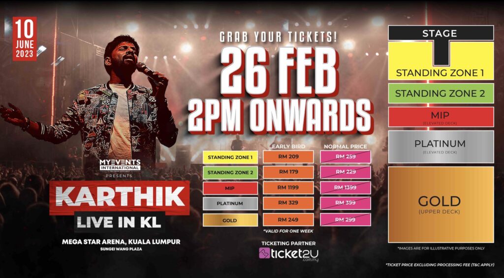 malaysia concert 2023- Karthik Live In KL